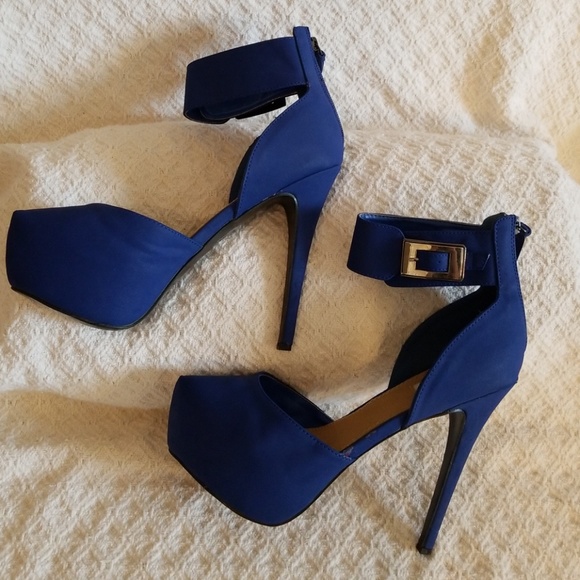 Fashion Focus Shoes - Fashion Focus Women's Blue Stilettos